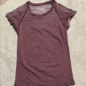 Women's Maroon Athletic Top